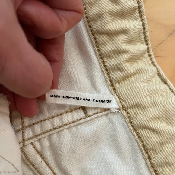 Rag & Bone Jeans Maya High-rise Ankle Straight Distressed Size 32 - Picture 7 of 11